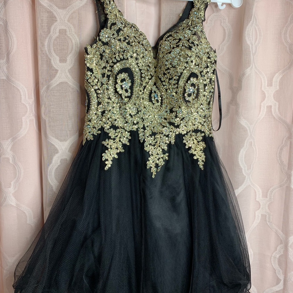Black Diamond filled dress. Size Small.